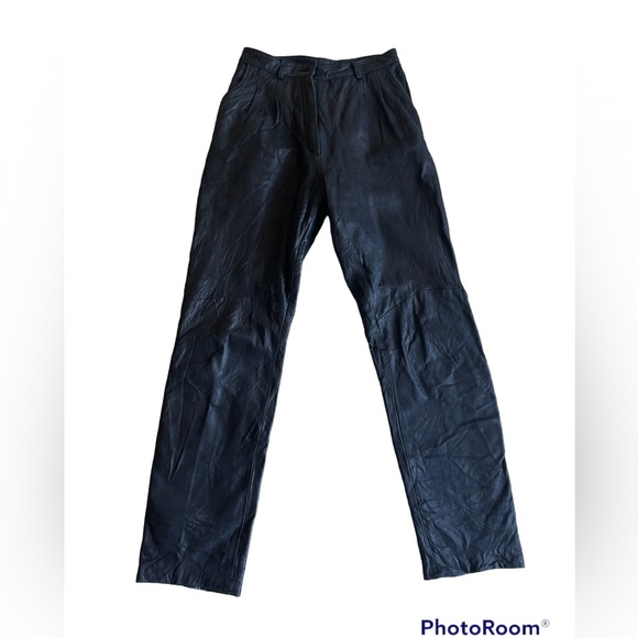 Michael Hoban high waisted leather pants - Picture 5 of 16